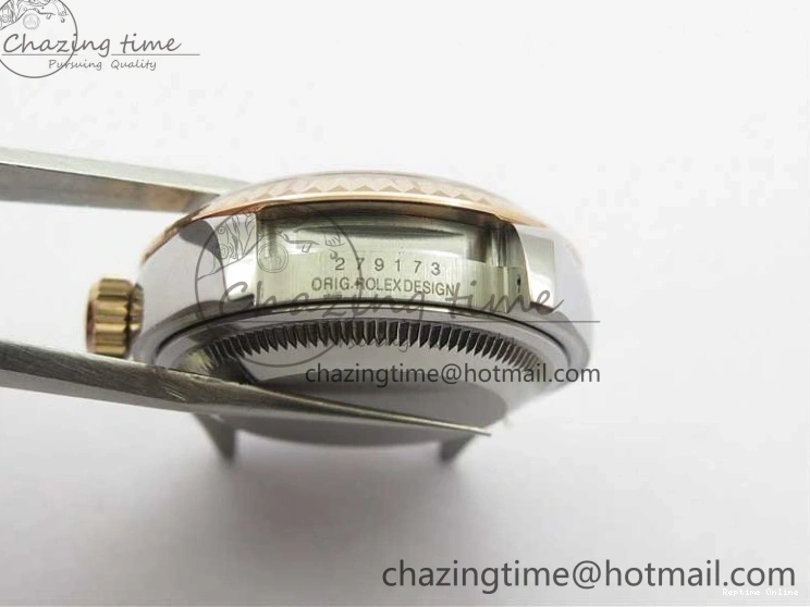 1218 Datejust 28mm 279173 SS RG BP Maker Best Edition Black Dial on SS RG Jubilee Bracelet ETA TopPick 2580